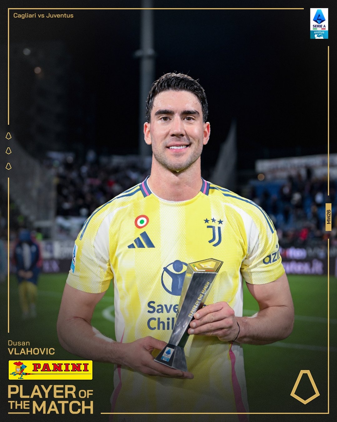 打進致勝進球！弗拉霍維奇當選尤文1-0卡利亞里全場最佳球員